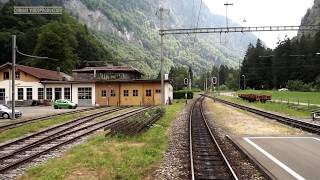 Berner Oberland Bahn BOB Führerstandsmitfahrt im Sommer 2015 [upl. by Sethi]