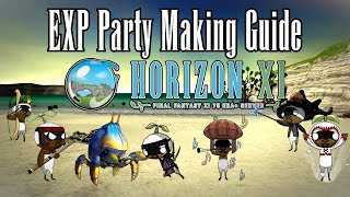 FFXI  EXP Party Making Guide HorizonXI [upl. by Rodmun]