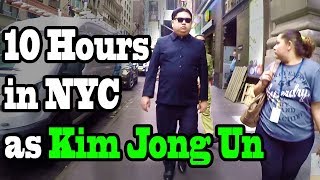 10 Hours of Walking in NYC as Kim Jong Un [upl. by Ahsenat]