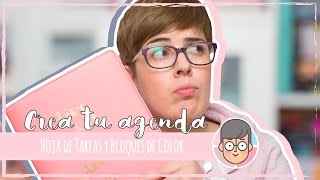 Crea tu agenda Hoja de tareas con bloques en color [upl. by Gnouhk]