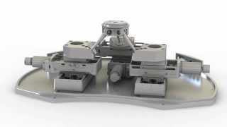 PlanarPod 6DOF Motion Platform  Vacuum 6Axis Robotic Parallel Positioning System by PI miCos [upl. by Nylirehc]