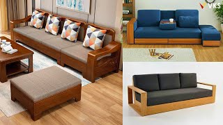 Modern Wooden Sofa Set Design Ideas  Living Room Sofa Design  Wooden Furniture [upl. by Gilbert]