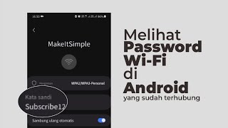 Cara Melihat Password WiFi yang Sudah Terhubung di Android Tanpa Kode QR [upl. by Boulanger581]