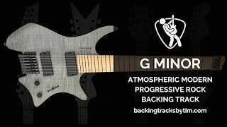 Atmospheric Modern Progressive Rock Backing Track in G Minor  95 BPM [upl. by Aratihc]