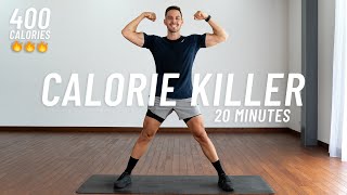 20 MIN CALORIE KILLER HIIT WORKOUT  Full body Cardio No Equipment No Repeat [upl. by Hellah184]