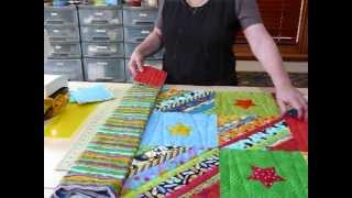 How to prepare Borders for a Quilt as you Go quilt  Quilting Tips amp Techniques 073 [upl. by Siwel]