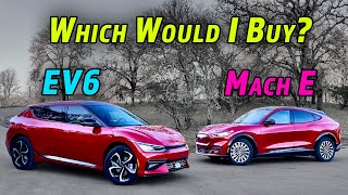 Which Is The Better EV Ford Mustang MachE or Kia EV6 [upl. by Ludlow40]