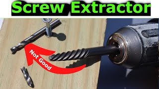 How to use a Screw Extractor Set  Remove broken or stripped screws [upl. by Nniw436]