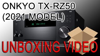 Onkyo TXRZ50 92Channel AV Receiver Unboxing DIRAC Dolby Atmos DTSX 8K HDMI 21 Support [upl. by Nilrak548]