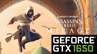 Assassins Creed Mirage  GTX 1650  Ryzen 5 3550H [upl. by Julina]