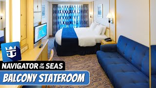 Navigator of the Seas  Spacious Ocean View Stateroom with Balcony Tour amp Review  Royal Caribbean [upl. by Maury]