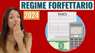 REGIME FORFETTARIO 2024 tasse partita iva con esempi [upl. by Lai]