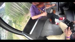 Casey Driessen Fiddling amp Singing on a Gondola [upl. by Podvin]