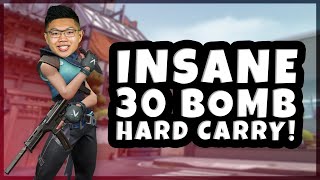 TSM WARDELL INSANE 30 BOMB HARD CARRY IN VALORANT [upl. by Lizzie889]