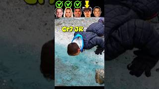 De Jong VS Lehmann VS Casemiro VS Ronaldo Jr VS Ronaldo Glacier Water Challenge😱 [upl. by Ollecram]