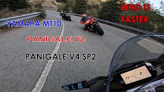 SUPER FAST SKILLED Riders Panigale V4  Panigale V2  Yamaha MT10 [upl. by Acinad]