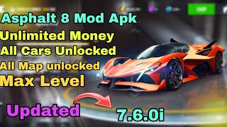 Asphalt 8 Mod Apk Unlimited Money All Cars Unlocked [upl. by Tugman675]