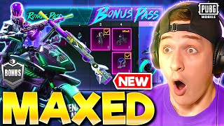 NEW MAXED BONUS ROYALE PASS amp DP28 HIT EFFECT PUBG MOBILE [upl. by Nywra]