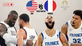 USA vs France Basketball Men Paris Olympics Gold Match [upl. by Vivia]