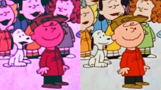 A Charlie Brown Christmas  Original print vs revised version [upl. by Yelrahc]