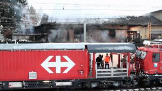 Brand einer Schreinerei in Dübendorf [upl. by Essy648]