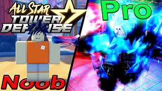 All Star Tower Defense Beginner Guide First World UNDER LEVEL 100 ASTD Roblox [upl. by Urion]