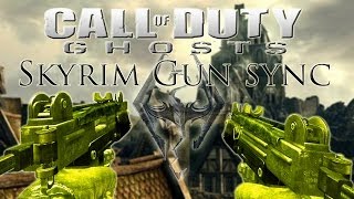 CoD Ghost Skyrim Theme Song  Gun Sync [upl. by Anayia198]