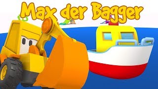 5 Episoden von Max der Bagger auf Deutsch Zeichentrickfilme mit Autos [upl. by Calesta]