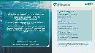 GrapheneBased Surface Plasmon Resonance Sensor for Milk Adulteration Sensing [upl. by Eniarda]