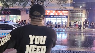 Street Preaching at Drake Concert in the Rain [upl. by Frayda910]