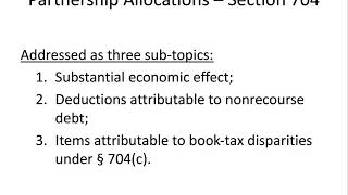 Partnership Allocations  Intro amp Substantial Econ Effect [upl. by Ahsasal]