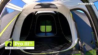 Zempire Pro III V2 Air Tent  Walkthrough Video [upl. by Nanreit]