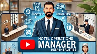 Hotel Operation Manager Job Responsibility hotel hotelmanagement viral video [upl. by Guevara]