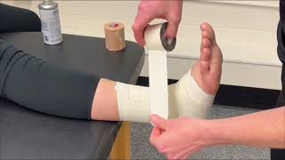 Ankle Taping UPDATED Whitworth Athletic Training [upl. by Beale]