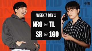 NRG vs TL  SR vs 100  2024 LCS Summer Split  Week 7 Day 1 [upl. by Attenahs317]