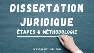 Comment rédiger une dissertation juridique [upl. by Genaro]