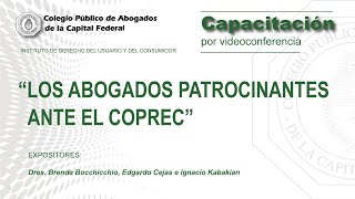 Videoconferencia quotLos abogados patrocinantes ante el COPRECquot [upl. by Damal768]