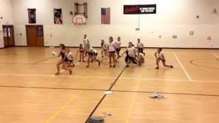 SMMS 201516 Dance Team Kick Routine Practice Video [upl. by Cordle509]