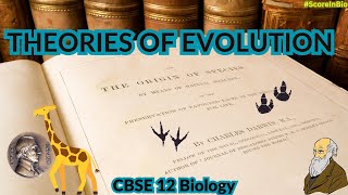 Theories of Evolution in CBSE 12 Biology  Lamarck Darwin Natural Selection [upl. by Samuella]