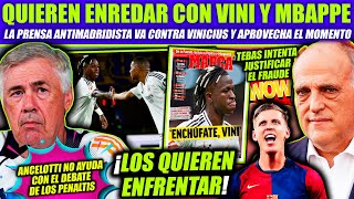 ¡BOCHORNO VINICIUS ATACADO POR LA PRENSA ANTIMADRIDISTA Y TEBAS JUSTIFICA INSCRIPCION FRAUDE CULÉ [upl. by Brom262]