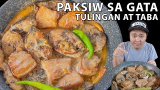 MALAMBOT NA TABA SA TULINGAN PAKSIW SA GATA  Pimp Ur Food  Tipsy D [upl. by Okomot]