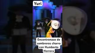 Yuriencontronazo de sombreros charros al saludarse de beso yuri y Humberto Herrera viralvideo [upl. by Ayahs967]