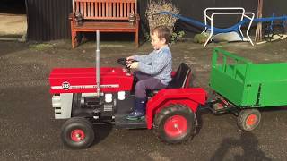 Farm Life  Another day on the farm  Toylander Massey Ferguson 135 [upl. by Ayyn]