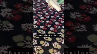 Handmade Block Printing with Wooden Blocks  Traditional Craft in 60 Seconds [upl. by Irec]