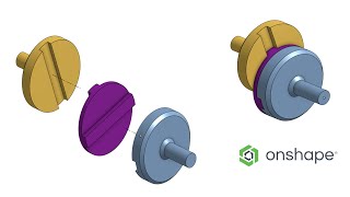 Onshape Tutorial Designing an Oldham Coupling Mechanism [upl. by Jewel792]