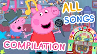 Peppa Pig  Lets Jump In  All Songs Official Music Videos [upl. by Ainalem]