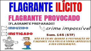 Flagrante ILÍCITO  PRISÃO EM FLAGRANTE  OAB e CONCURSOS PÚBLICOS  Direito Processual Penal [upl. by Fleurette]