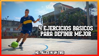 ENTRENAMIENTO DE DEFINICION EN EL FUTBOL  4 EJERCICIOS BASICOS [upl. by Anihc121]