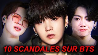 10 SCANDALES CHOQUANT SUR BTS  cest horrible [upl. by Siryt81]