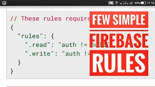 Simple changes in Firebase Rules [upl. by Gide]